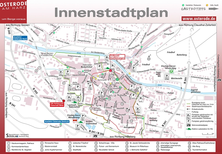 Innenstadtplan zum ausdrucken - pdf © SZedlak